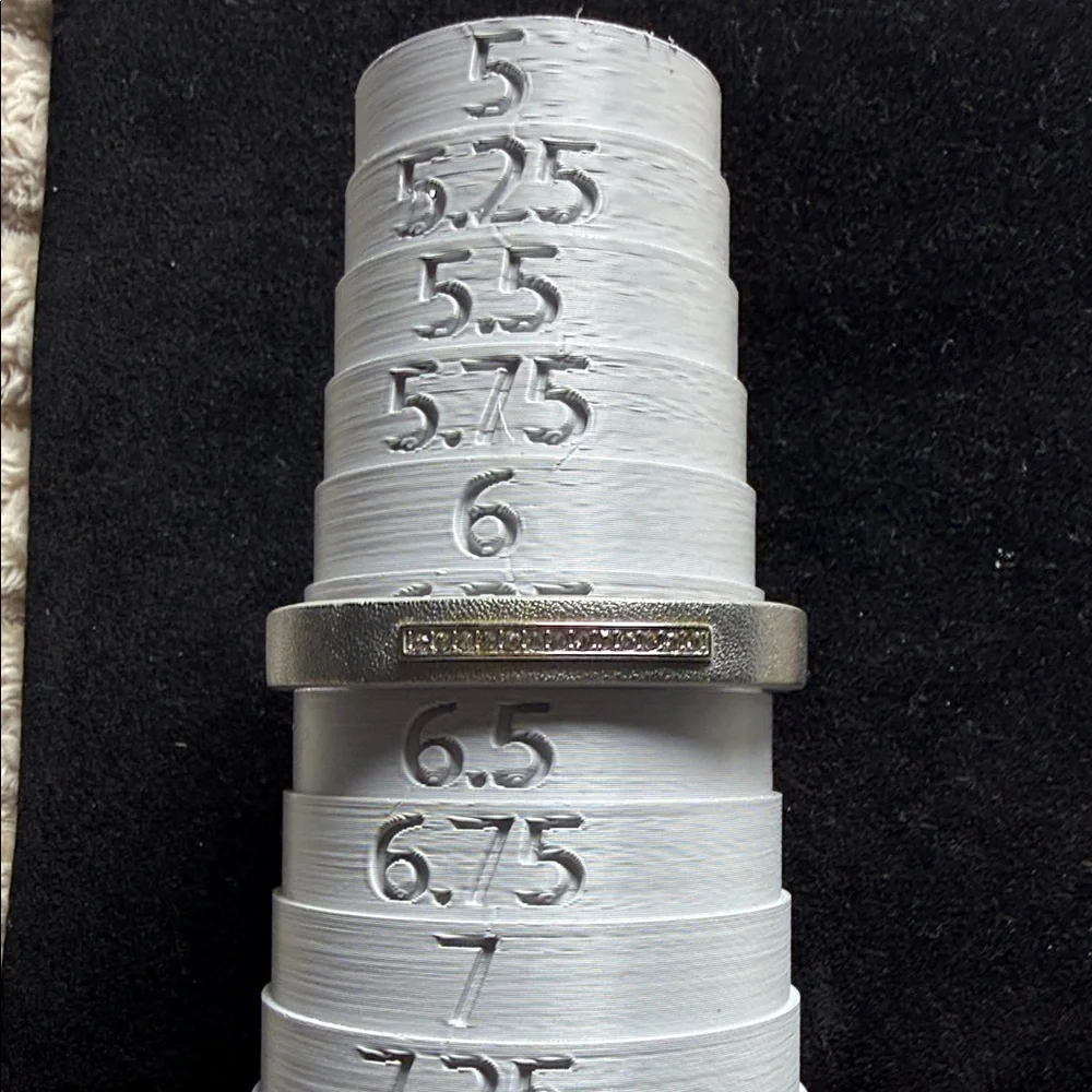 Fossil Silver Gray Leather Bracelet with Crystal Accent